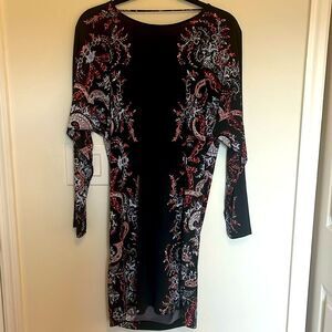 BCBGMaxAzria Shelbi dress, M, black multi, NWT